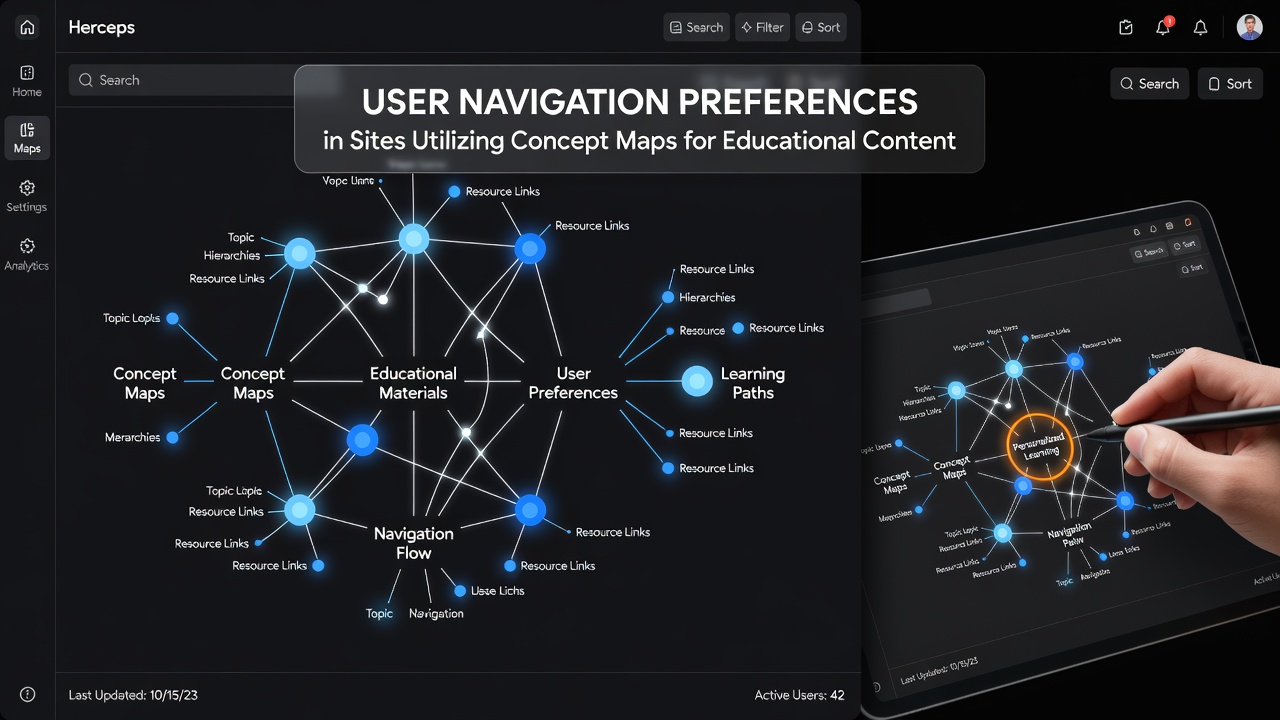 User Navigation Preferences in Sites That Utilize Concept Maps for Organizing Educational Materials